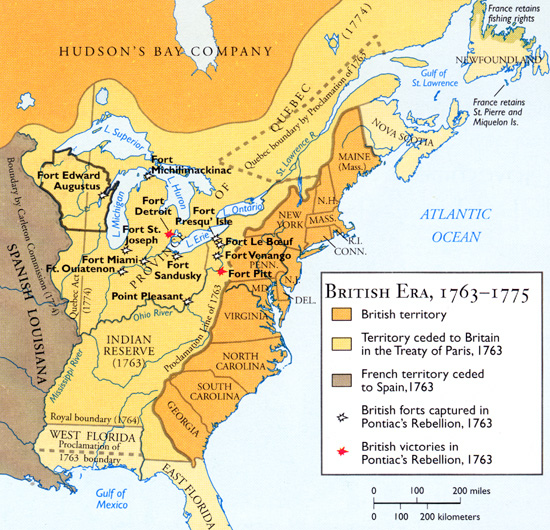 Image result for map of north america after the french and indian war