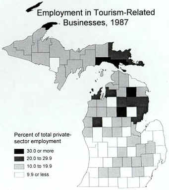 employment in tourism businesses 1987.JPG (32878 bytes)