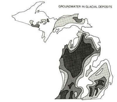 groundwater in glacial deposits.JPG (36308 bytes)