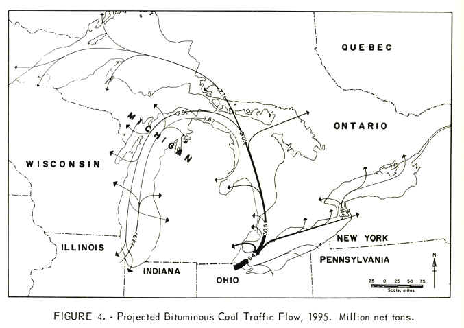 projected bituminous coal traffic flow 1995.JPEG (62937 bytes)